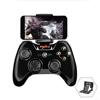 【中古】PXN 6603 MFi ゲームコントローラー ワイヤレス ゲームパッド IOS対応 スマホホルダー ブラック