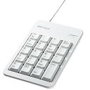 【中古】バッファロー 有線テンキーボード Tabキー ホワイト BSTK100WH