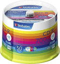 【中古】バーベイタムジャパンVerbatim Japan 1回記録用 CD-R 700MB 50枚 ホワイトプリンタブル 48倍速 SR80SP50V1