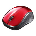 【中古】バッファロー BSMBB100RD BT BlueLED 静音 3ボタンマウス レッド