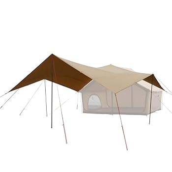 【中古】DODディーオーディー ヒレタープ ポリコットン生地 エイテントと組み合わせてエイヒレスタイル..