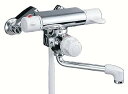 【中古】LIXILリクシル INAX 浴室用 壁付 定量止水サーモスタット付シャワーバス水栓 逆止弁付 防カビホース 吐水口長さ170mm 凍結防止水抜き仕様 ...