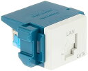 【中古】パナソニックPanasonic ぐっとす情報モジュラジャックLAN表示付 CAT6 ホワイト NR3170W