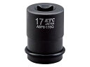 【中古】京都機械工具KTC インパクトレンチ用インナソケット 19.0sq ABP6-20SQP(4)