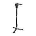 【中古】リーベック ビデオモノポッドヘッド有 TH-M KIT 自立式 /3段 /2WAY雲台 /アルミ