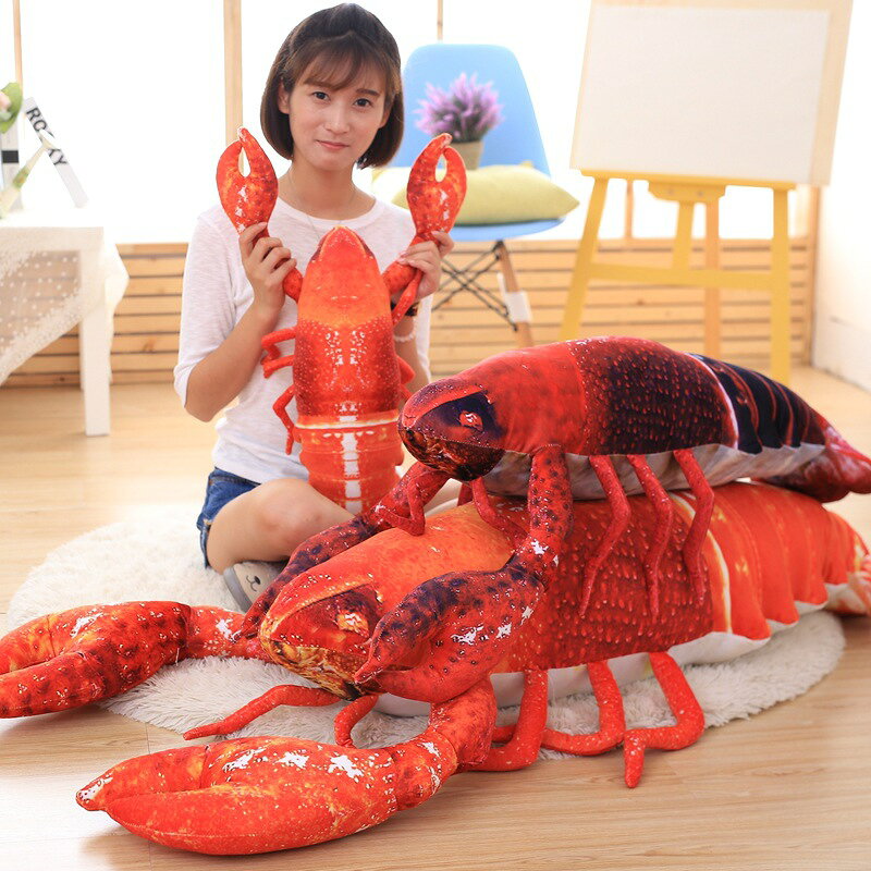 Rakuten - 120cm ぬいぐるみ ザリガニ crayfish 抱き枕 かわいい 彼女に ふわふわで癒される 柔らか 心地いい プレゼント インテリア 子供 おもちゃ c-wanou-10394-g 可愛い 動物