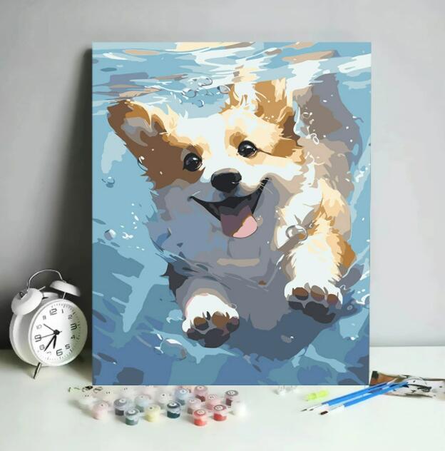 大人の塗り絵 油絵風 数字油絵 DIY 数字塗り絵 40x50cm 組立不要 油絵 塗り絵 塗り絵セット 風景画 数字 キット インテリア雑貨 クリスマス おしゃれ アートパネル インテ 絵画 壁飾り