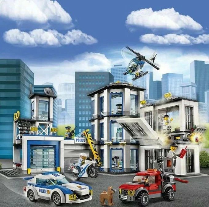 アトリエ楽天市場店の警察署 ブロック おもちゃ 子供の日プレゼント 誕生日 LEGO互換 シティ ポリスステーション レゴシティ 互換ブロック 男の子 女の子 人気 建築遊び ごっこ遊び ミニフィギュア 室内遊び 集中力 想像力 ストレス解消 入園祝い 卒園祝い｜アングル3