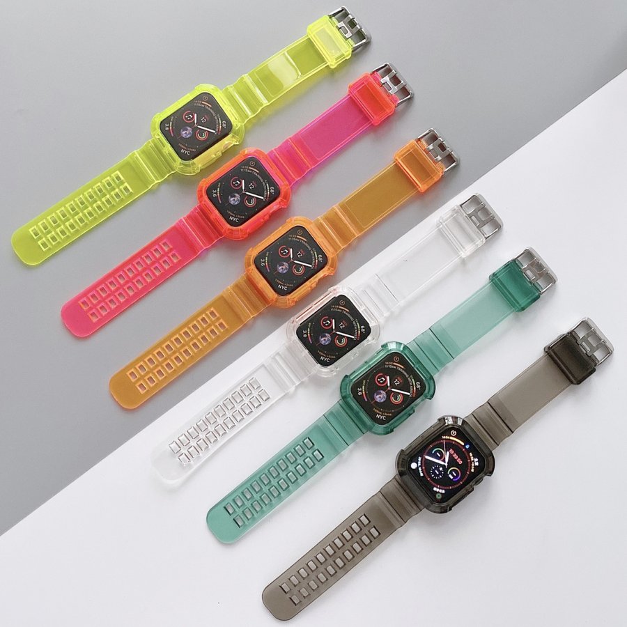 アトリエ楽天市場店のアップルウォッチ バンド おしゃれ Apple Watch 44mm 42mm 40mm 38mm 41mm 45mm 耐衝撃 エッジ保護 保護カバー 上質なTPU｜アングル2