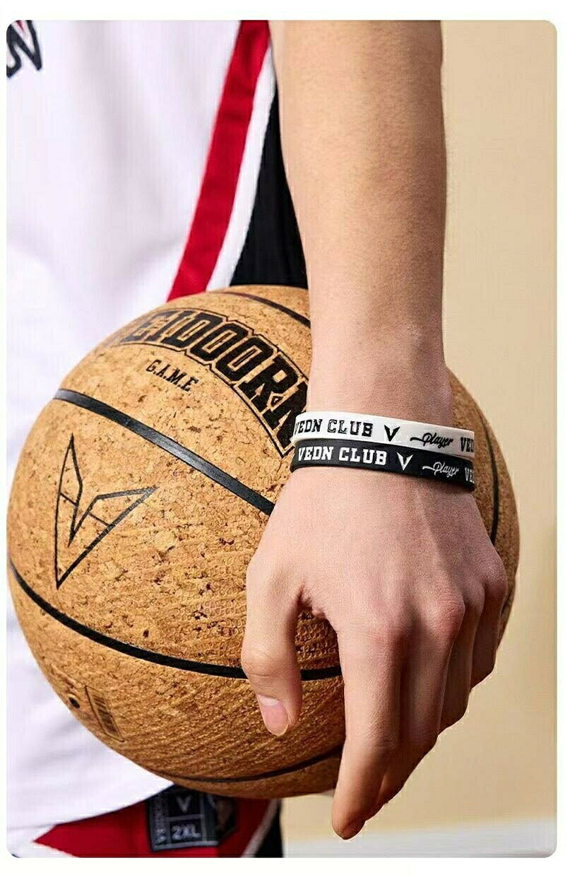 VEIDOORN シリコンリストバンド スポーツタイプ 学生カップル向け お揃いにも最適VEIDOORN シリコンリストバンド バスケットボール その他 超目玉商品 ホワイト ブラック ブルー