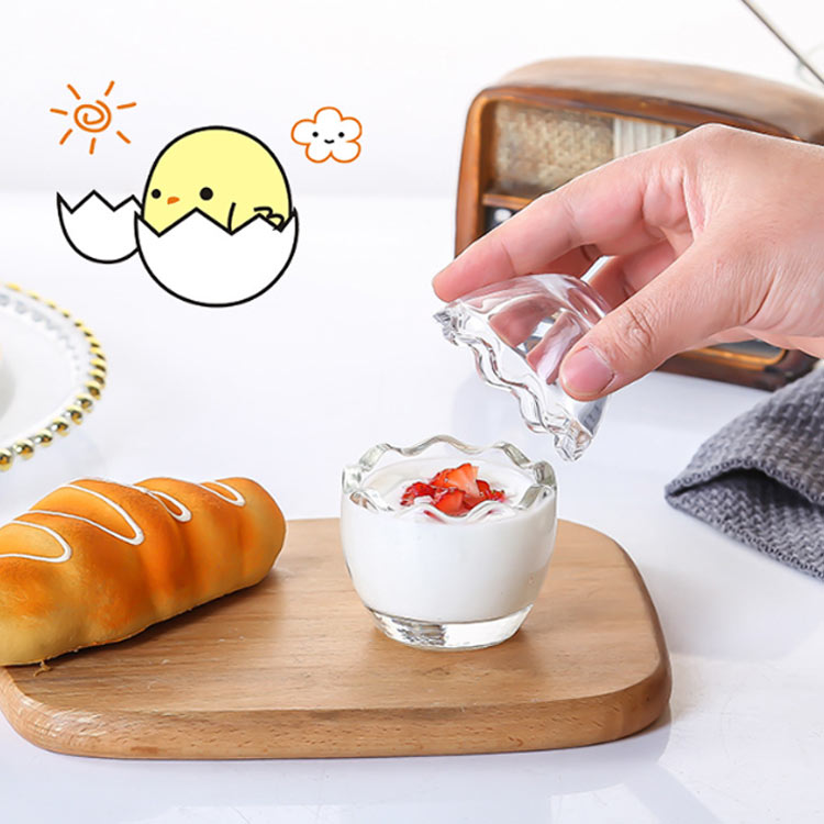 プリン容器 プリン型 ミニ プリンカップ 透明 おしゃれ かわいい 耐熱ガラス ヨー...