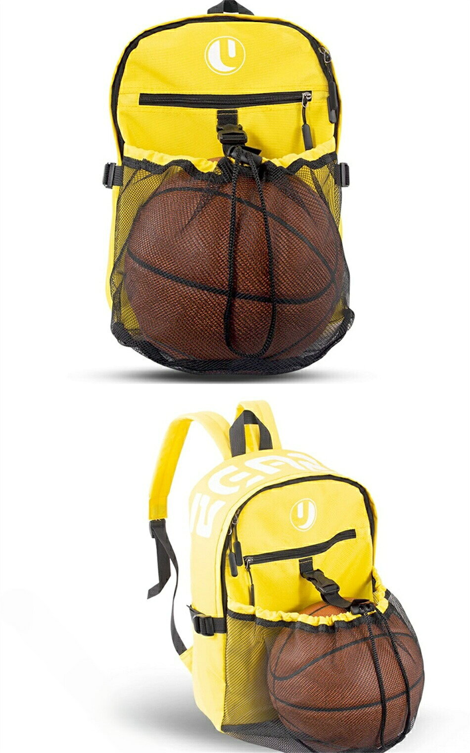 アトリエ楽天市場店のサッカーリュック ボール収納 ジュニア キッズ 収納力 撥水 軽量 14L シューズ収納 メッシュネット 独立スペース 防災対応 頑丈 男女兼用 小学生 高学年 スポーツバッグ 5 大容量 多機能｜アングル2