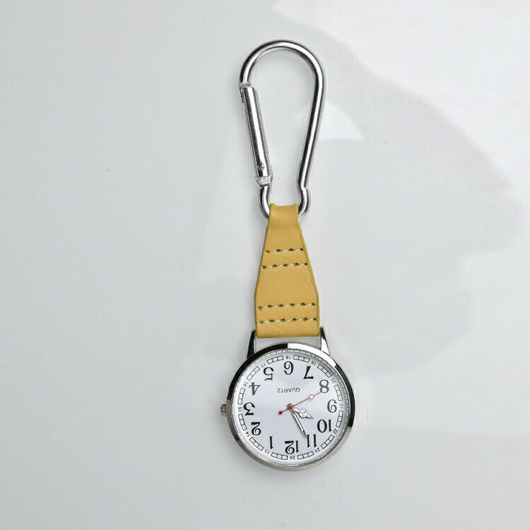 アトリエ楽天市場店のキーホルダー 防水 キーホルダーウォッチ 看護師 フックウォッチ カラビナウォッチ キーチェーンウォッチ ナースウォッチ 男女兼用 登山 ウォッチ バッグチャーム 2 見やすい 時計｜アングル3