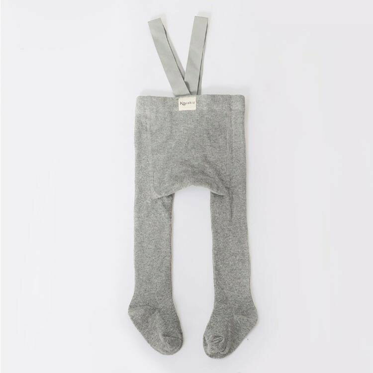 レギンス タイツ 子供用 キッズ パンツ サスペンダー付き 女の子 ハイウエスト 肩...