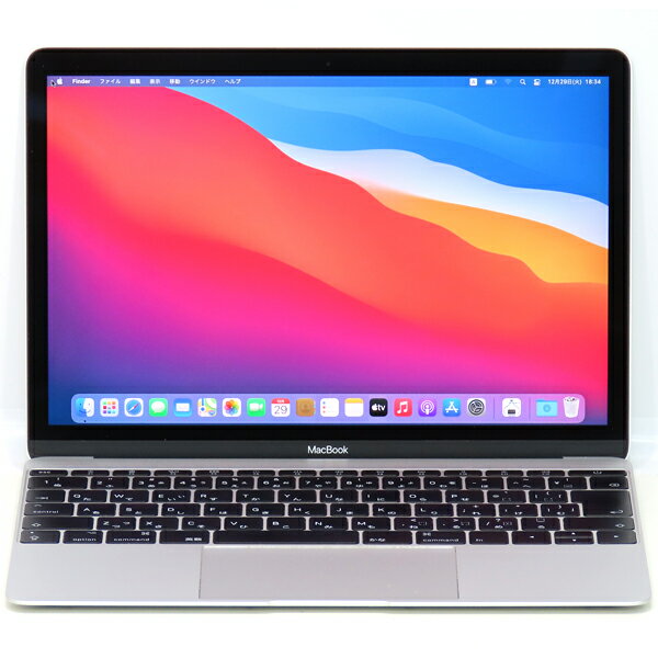 【中古】Apple MacBook 2017 シルバー 12インチ Retina Core i7 1.4GHz 16GB SSD 512GB WPS Office 無線LAN Webカメラ Bluetooth 中古パソコン ノートパソコン ノートPC 本体 テレワーク モバイル