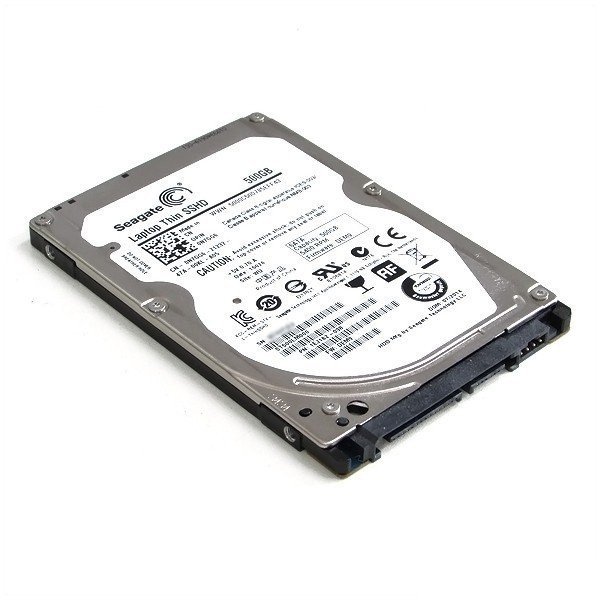 【中古】HDD SSHD Seagate シーゲイト ST500LM000 2.5インチ 500GB 7mm ハイブリッドHDD 内蔵型ハードディスクドライブ 1000時間以下