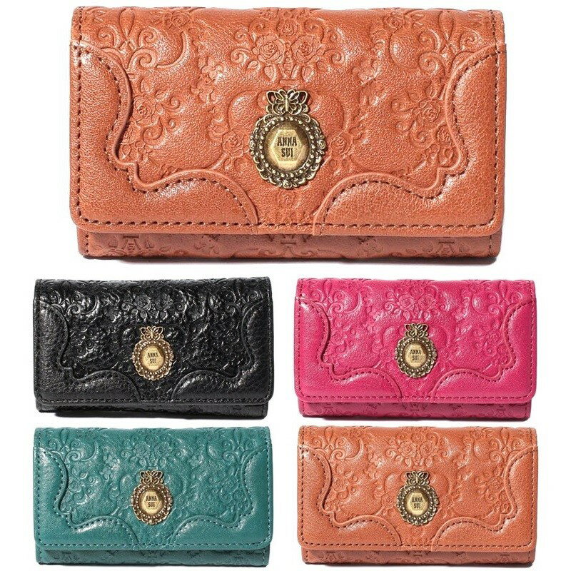 ANNA SUI アナスイ キーケース ヴィンテージローズ 315623 レディース キーリング付き