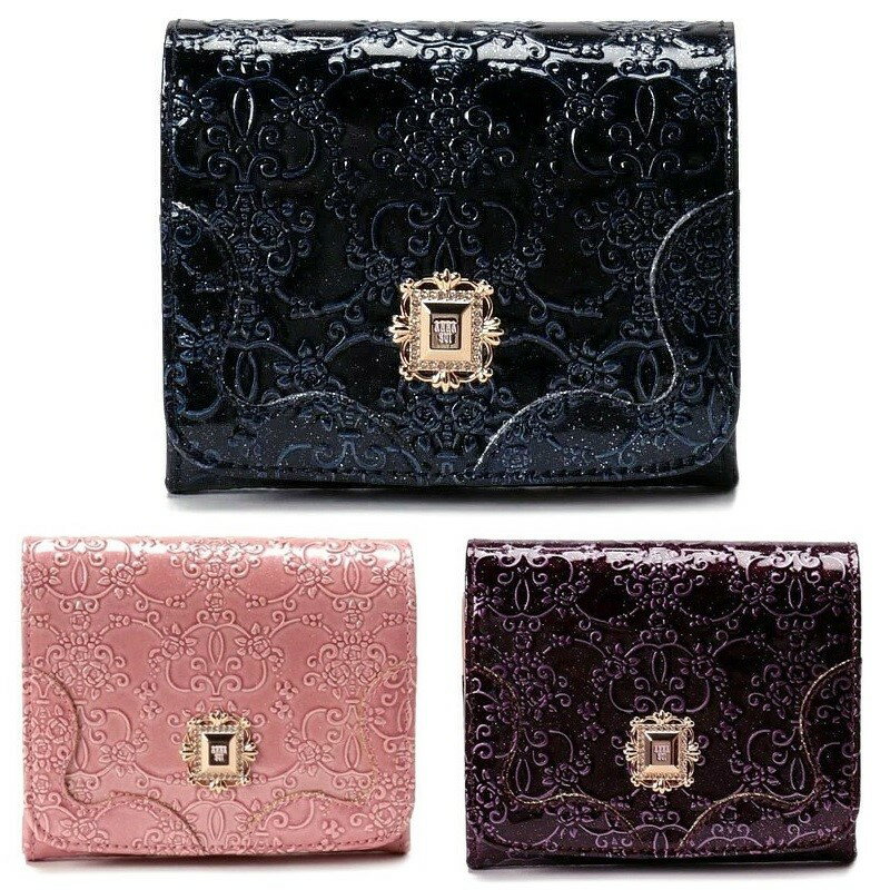 アナスイ 財布 二つ折り ルーミー 二つ折り財布 レディース レザー ANNA SUI 316904 パープル ネイビー ピンク