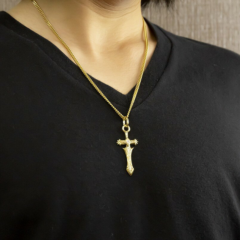 【10%OFFクーポンセール】 10金 ペンダントトップ ネックレス 喜平用 ダイヤモンド...