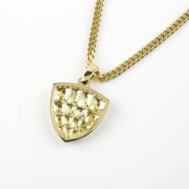 【10%OFFセール】10金 ペンダントトップ ネックレス メンズ 喜平用 ダイヤモンド クロコダイル ゴールド 10k イエローゴールドk10 ワニ 喜平