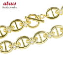 18金 ブレスレット ダイヤモンド トグルクラスプ 18k ゴールド イエローゴールドk18 アンカーチェーン マンテル ダイヤ 人気 ユニセックス 男女兼用