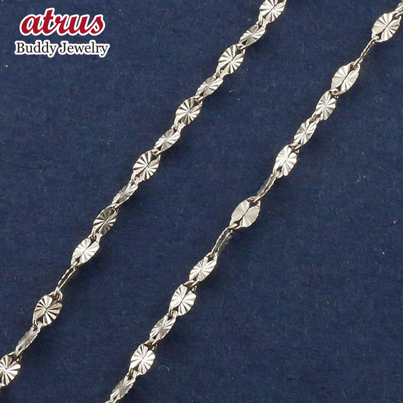 10金 ネックレスチェーン ネックレス 40cm チェーン だけ ホワイトゴールドk10 送料無料 ユニセックス 男女兼用 人気 普段使い