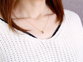 【送料無料】ベビーリングダイヤモンドペンダント一粒ダイヤモンド0.03ctピンクゴールドK1818金4月誕生石ダイヤストレート