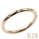 【10%OFF】 ピンキーリング 18k 18金 リング ダイヤモンド ピンクゴールドk18 ファッションリング 極細 華奢 ダイヤ 一粒 ダイヤリング 人気(4)