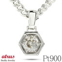 メンズ プラチナ チャーム ペンダントトップ メンズ ダイヤ 喜平用 ライトブラウンダイヤモンド 一粒 大粒 1.0ct pt900 プラチナ900 チェーン ...