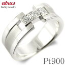 プラチナ リング メンズ ダイヤモンド 指輪 ダイヤ 0.12ct 太め 幅広 ピンキーリング pt900 シンプル 人気 男性 ジュエリー ギフト 誕生日 プ...