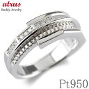 プラチナ リング ダイヤモンド 指輪 ダイヤ 0.12ct 婚約指輪 シンプル 人気 大ぶり 幅広 透かし ピンキーリング pt950 ジュエリー おしゃれ 豪...