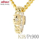 18金 ペンダントトップ 18k プラチナ ネックレス メンズ ダイヤモンド 喜平 ゴールド お守り ブラックダイヤモンド イエローゴールドK18 pt900 ...