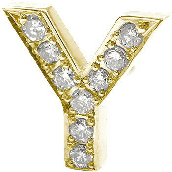 ピンブローチ メンズ ダイヤモンド イニシャル ブローチ Y ラペルピン ダイヤ 0.11ct イエローゴールドk18 人気 タイタック タイピン タックピン 18金 ゴールド の 送料無料 スタッドボタン 18k 普段使い