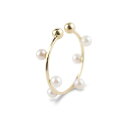 イヤーカフ レディース 10金 淡水パール 片耳用 k10 イエローゴールド 上品 おしゃれ イヤーカフス イヤークリップ イヤリング ジュエリー プレゼント ...