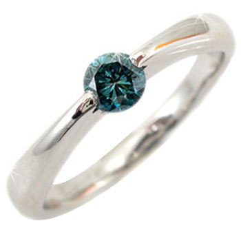 プラチナ ダイヤモンド リング ピンキーリング 指輪 シンプル ブルーダイヤモンド 一粒 大粒 ダイヤリング 4月の誕生石 ストレート 人気 プレゼント ギフト ファッションリング 大人 おしゃれ 普段使い