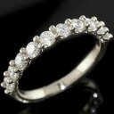 18金 リング ダイヤモンド ダイヤ エタニティ 指輪 婚約 エンゲージリング ハーフエタニティ ホワイトゴールドk18 ストレートプレゼント 女性 送料無料 ...