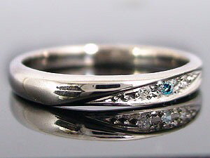 【10%OFFセール】婚約指輪 エンゲージリング ダイヤモンド リング プラチナ ブルーダイヤモンド レディース pt900 指輪 4月誕生石 ストレート