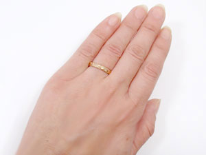 【送料無料】ハワイアンジュエリー結婚指輪ハワイアンペアリング人気ピンクゴールドk18マイレ葉2本セットミル打ちミル地金リング18金k18pgストレートカップル