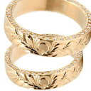 結婚指輪 ピンクゴールドk18 ペアリング ゴールド カップル ハワイアンジュエリー ハワイアン ダイヤモンド マリッジリング k18 ダイヤ 18金 リング 人気 シンプル 2個セット プレゼント 18k 結婚式 記念日 誕生日 ブライダル 普段使い