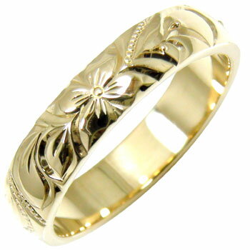 18金 リング ゴールド ハワイアンジュエリー ピンキーリング イエローゴールドk18 指輪 ハワイアンリング 地金リング ストレート 送料無料 18k 人気 ...