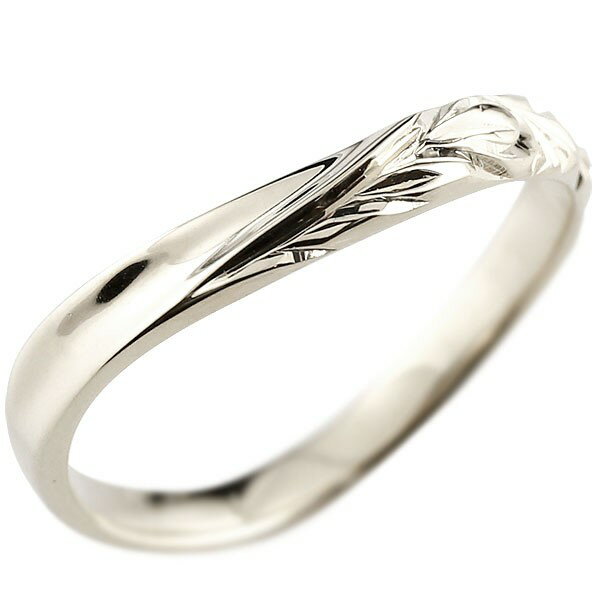 プラチナ リング 指輪 レディース ハワイアンジュエリー pt900 シンプル 女性 ピンキーリング ハワイアンリング V字 地金 ファッションリング 大人 プ...