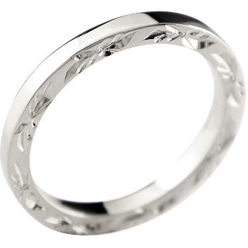 ハワイアンジュエリー ピンキーリング プラチナ リング 指輪 ハワイアンリング 地金リング pt900 ストレート ファッションリング 大人 プレゼント ギフト...