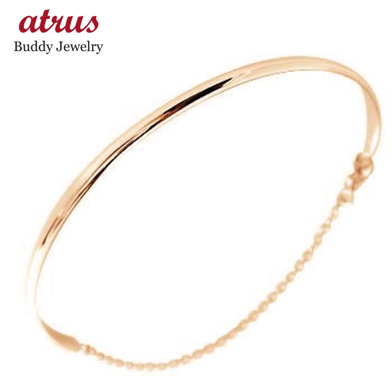 ブレスレット ピンクゴールドk18 18金 送料無料 ユニセックス 男女兼用 18k 人気 普段使い