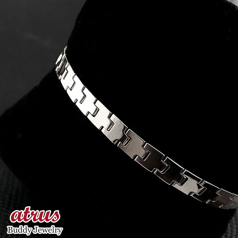 ブレスレット ホワイトゴールドk10 シンプル ベルト 地金 k10 10金 コントラッド 東京 CONTRAD TOKYO ユニセックス 男女兼用 人気