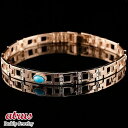 ブレスレット ピンクゴールドk18 トルコ ターコイズ ダイヤモンド 幅広 太め 地金 コントラッド 東京 CONTRAD TOKYO 18金 青い宝石 ユニセ...