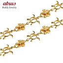 メンズ 18金 ブレスレット ゴールド ハワイアンジュエリー ペア ピンクゴールドk18 ダイヤモンド 亀 花 ダイヤ 送料無料 18k シンプル 人気 普段使...