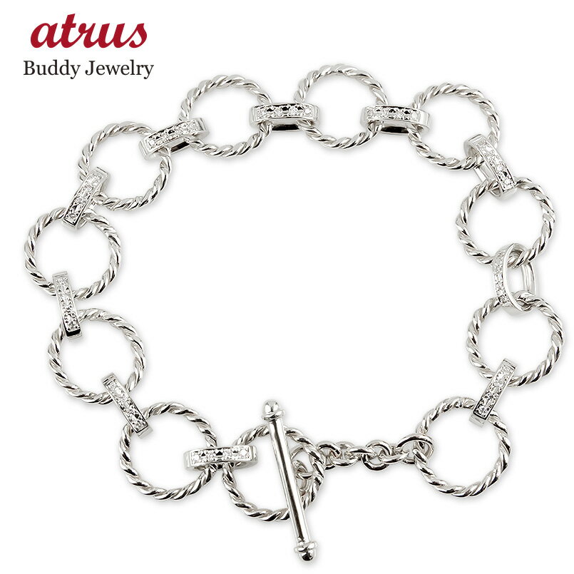 シルバー ブレスレット ダイヤ ダイヤモンド レディース トグルクラスプ sv925 マンテル 人気 女性