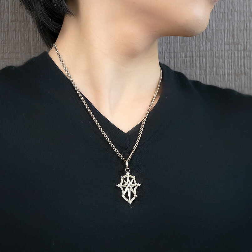 プラチナ ネックレス ペンダントトップ 喜平用 プレゼント ダイヤ ダイヤモンド サザンクロス 星 pt900 チェーン キヘイ ユニセックス 男女兼用 人気