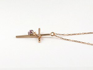 クライマックスセール再値下げ ネックレス メンズ クロス ネックレス ピンクトルマリン ピンクゴールドk18 ペンダント トップ 十字架 シンプル 地金 チェーン 人気 10月誕生石 18金 男性 宝石 の 送料無料 人気第1位 Robisz To