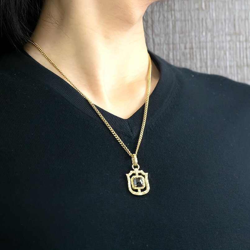 【10%OFFクーポンセール】 ネックレス 18金 ペンダントトップ メンズ 喜平用 ブラ...